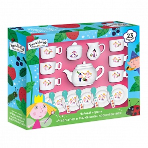 Набор посуды - Чаепитие в маленьком королевстве из серии Бен и Холли, 23 предмета (Росмэн, 31425ros)